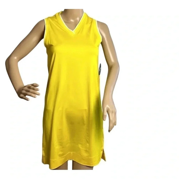 LOLE  sport dress ,tennis dress Cross Court ,yellow, activewear, pickleball,NWT - Picture 1 of 13